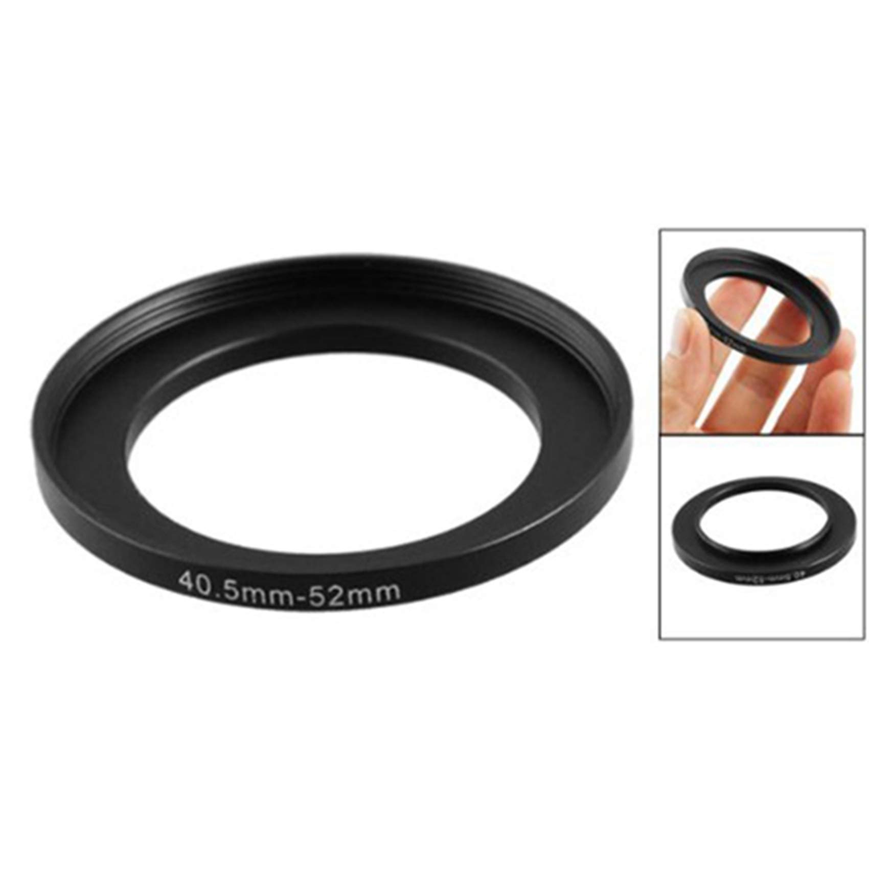 Nuhikap 2PCS Replacement Metal Filter Step Up Ring Adapter for Camera, 40.5mm-52mm & 43mm-52mm