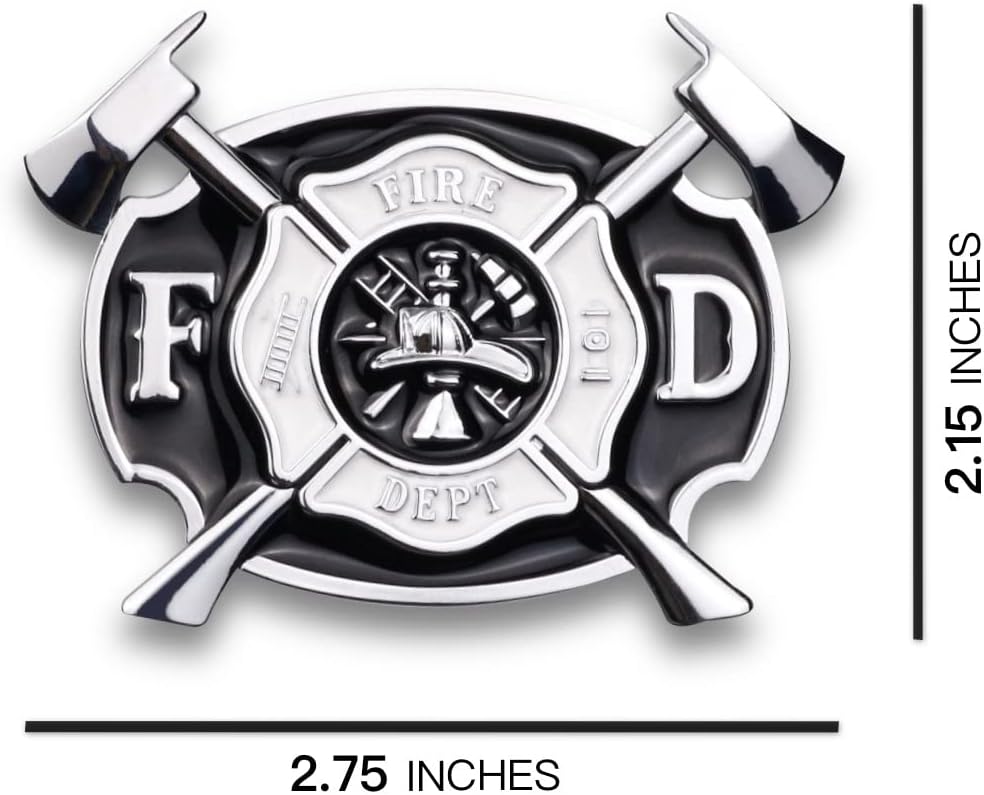 Firefighters Metal Car Sticker, Fire Department Decal, Firemen Emblem Badge for Automotive, Truck, Motorcycle