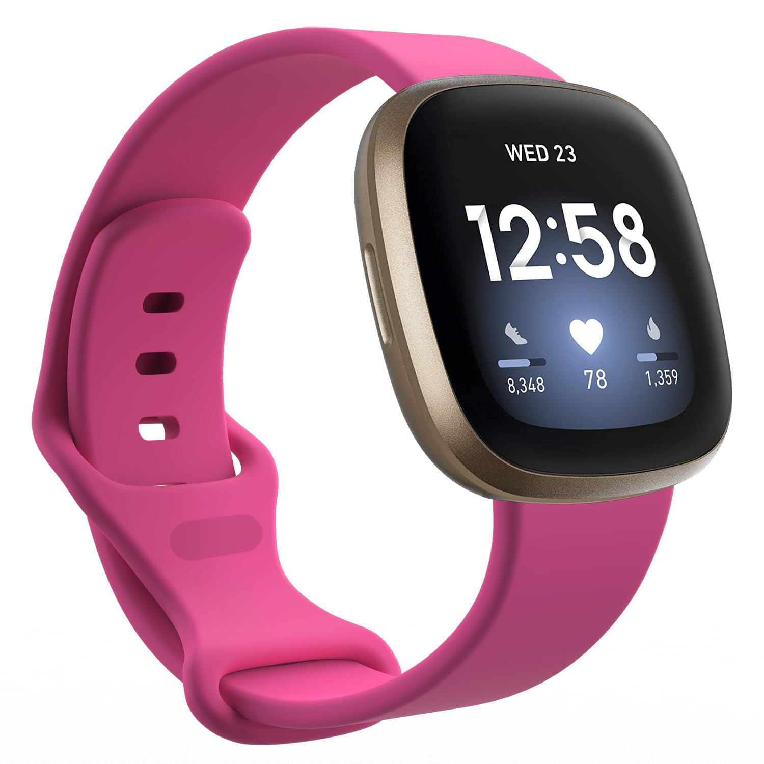 Replacement Bands Compatible with Fitbit Versa 4 Bands/Fitbit Sense 2 Bands/Fitbit Versa 3 Bands for Women Men, Watch Strap Waterproof Wristbands for Fitbit Versa 4 Smart Watch
