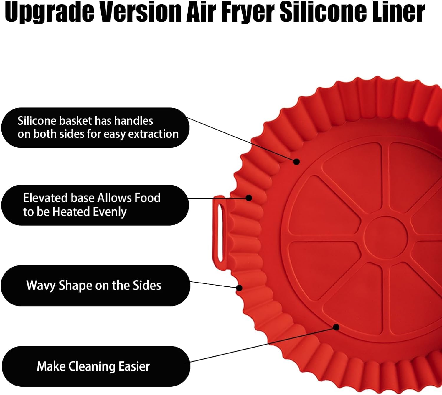 Minitul Air Fryer Silicone Pots - 2 Pack -2