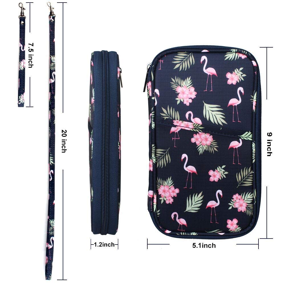 Portefeuille De Voyage Ignifuge RFID - Taille 14x10 Cm, Résiste à 800°C, Pour Passeports, Billets, Cartes