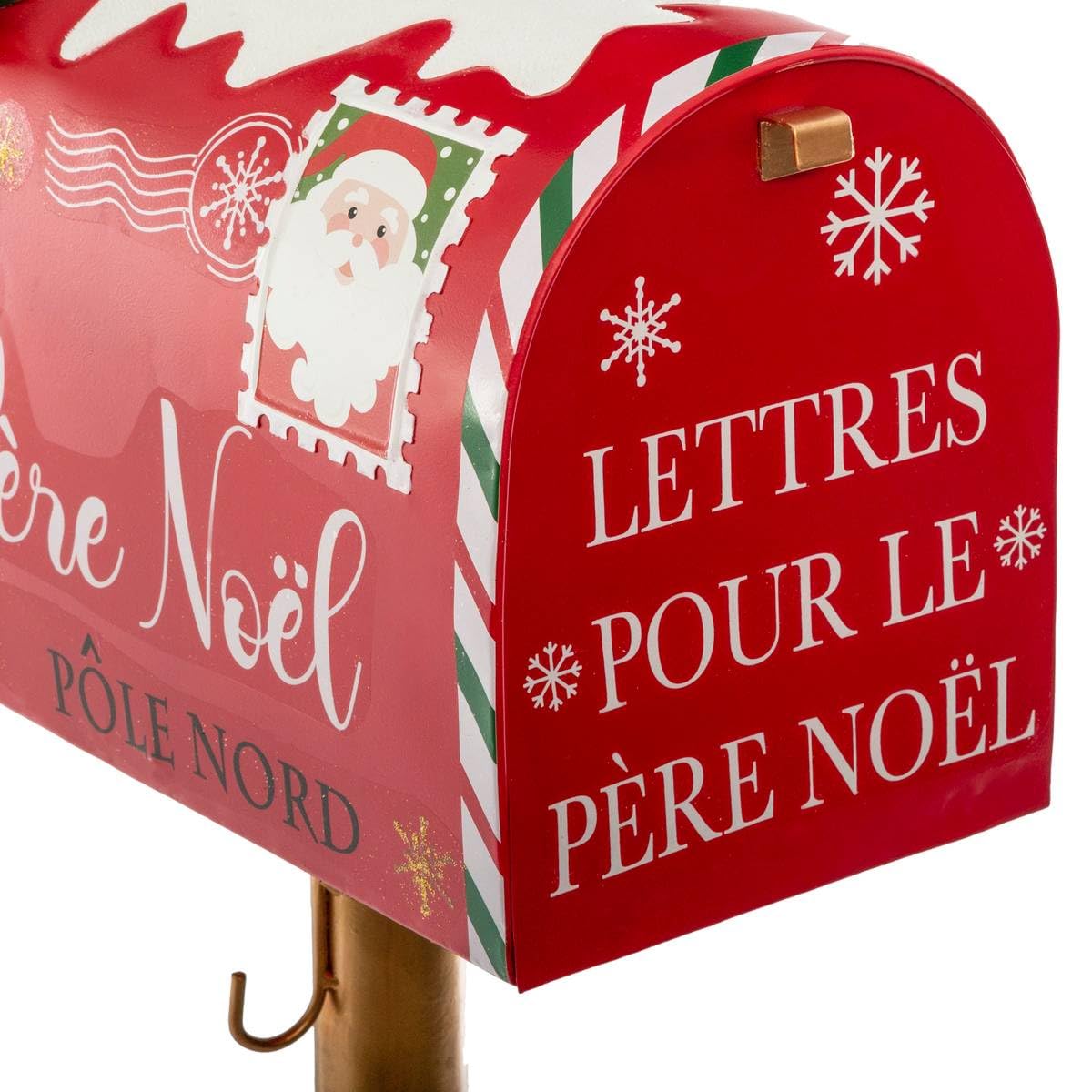 FEERIC LIGHTS & CHRISTMAS - Cassetta delle Lettere in Metallo Rosso Altezza 100 cm