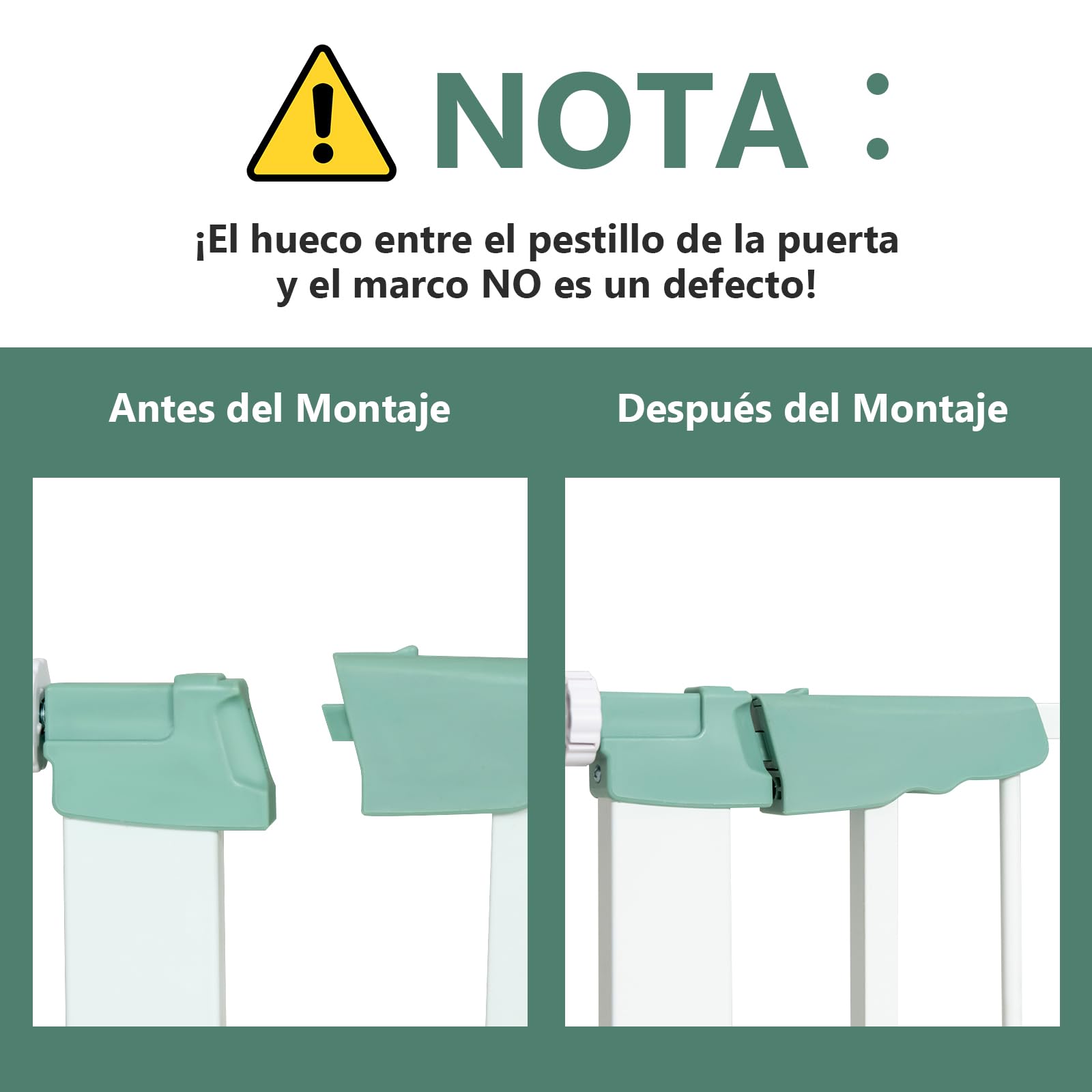 COSTWAY Barrera de Seguridad Niños 80-132cm, Puerta de Seguridad para Bebés con Extensiones y Kits de Montaje, Valla de Seguridad Infantil con Cierre Automático a Presión para Bebés