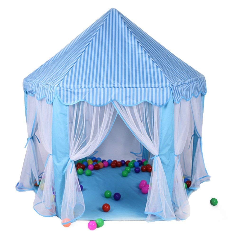 Magicwand® Jumbo Size Princess Castle Play Tent for Indoor & Outdoor for Kids【25 Balls Included】【Blue】【Made in India】 (B07TYZM8H2) Amazon Price History, Amazon Price Tracker