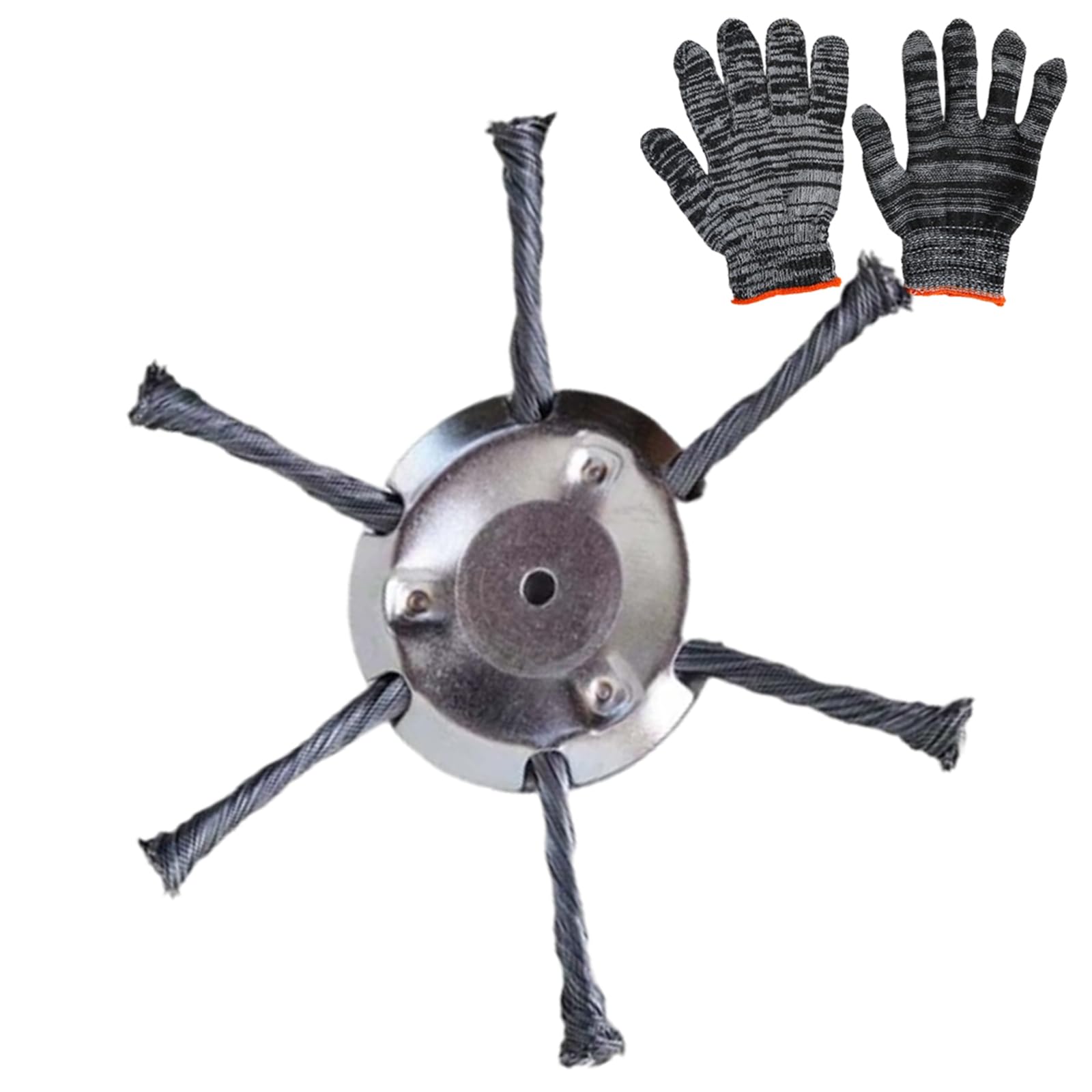 uojpt Universal Steel Wire Trimmer Head, String Trimmer Replacement Head, Weed Eater Head, Weed Eater Adapter for Landscapes Grass Trimming Weed Brush