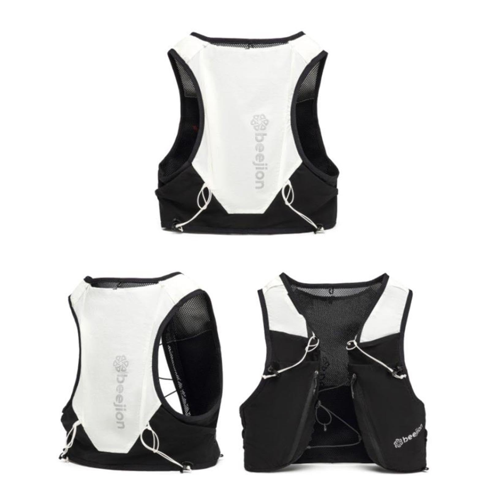 Gilet da Corsa Zaino Idratazione per Uomo Donna con Molteplici Tasche Spallacci Regolabili Traspiranti Tessuto Leggero in Nylon Spandex Ideale per Spo