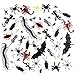 Produktbild Kuuqa 132 Stücke Kunststoff Realistische Bugs Insekten Kakerlaken Spinnen Scorpions Ratten Geckoes Hundertfüßer Fliegen Fledermäuse für Halloween Gruselige Dekorationen Lieferungen