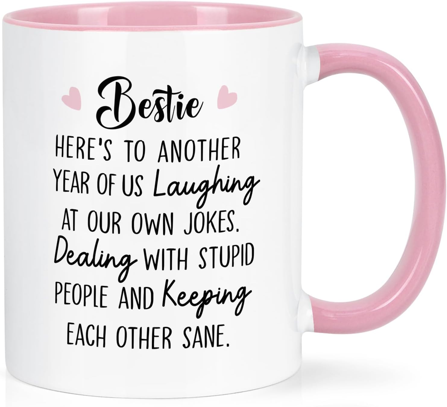 Maustic Friend Gifts for Women, Bestie Gifts for Women, Bestie Coffee Mug, Friendship Gifts for Women, Christmas Birthday Gifts for Friends Bestie, Gifts for Friends Female, 11Oz