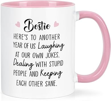 Maustic Friend Gifts for Women, Bestie Coffee Mug