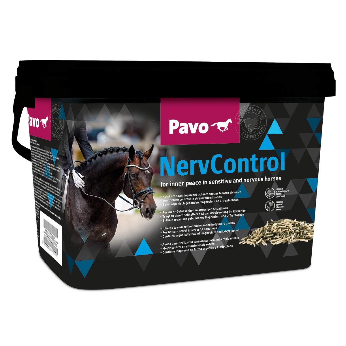 PAVO NERVCONTROL - per la pace interiore dei cavalli sensibili e nervosi - con triptofano e treonina