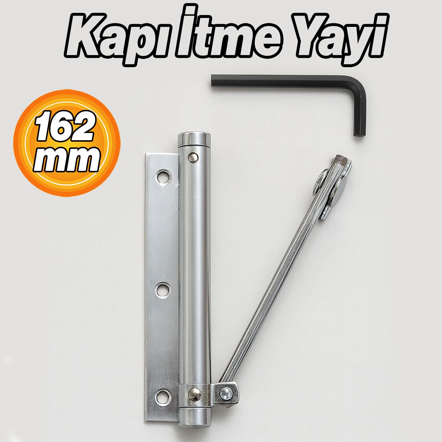 Kapı İtme Yayı 162 MM Yüksek Dayanım Sessiz Çalışan Kapanış Destekli Profesyonel Kapı Mekanizması