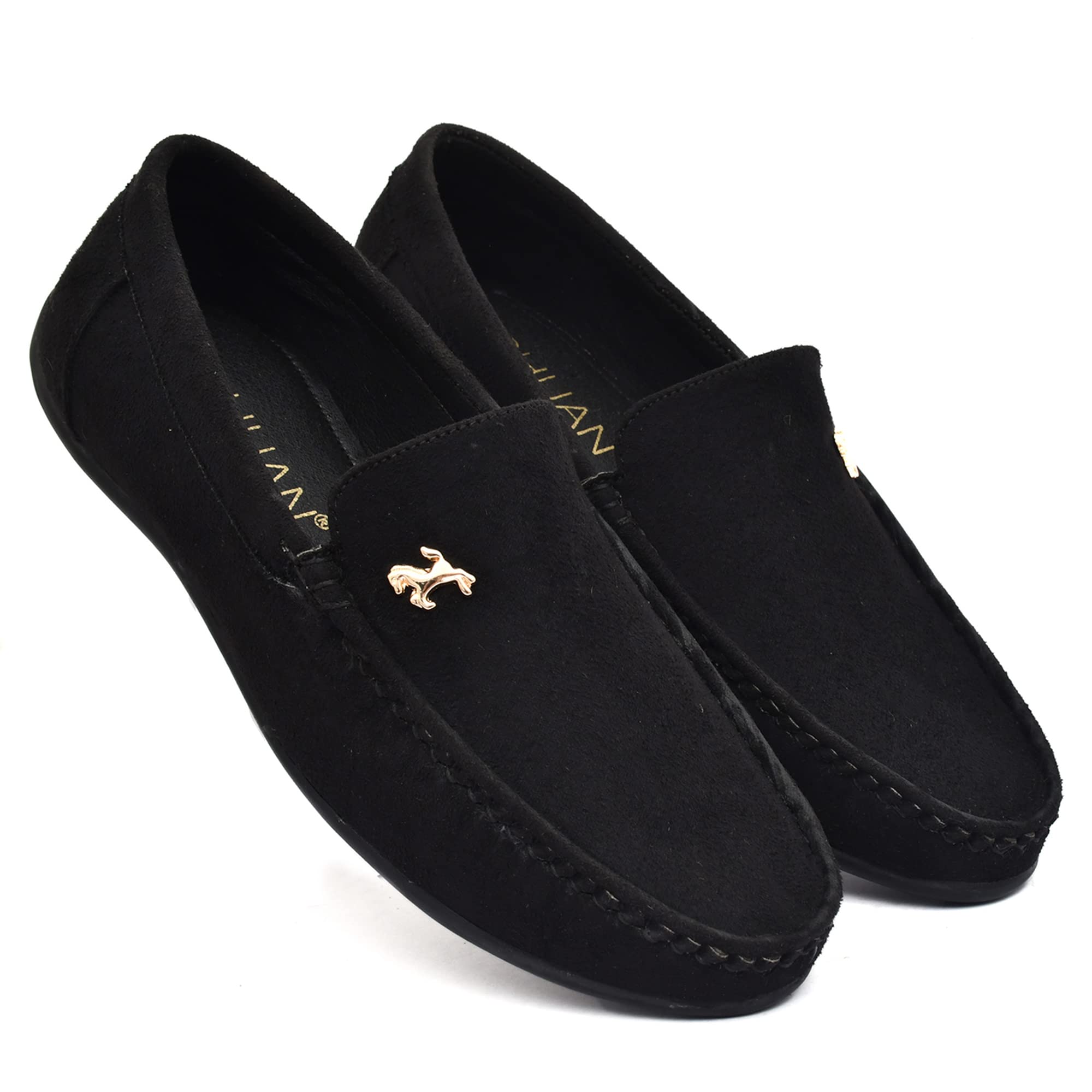 SHUAN Synthetic Leather Suede Loafers for Men Black (B0BVZXKNP7) Amazon Price History, Amazon Price Tracker