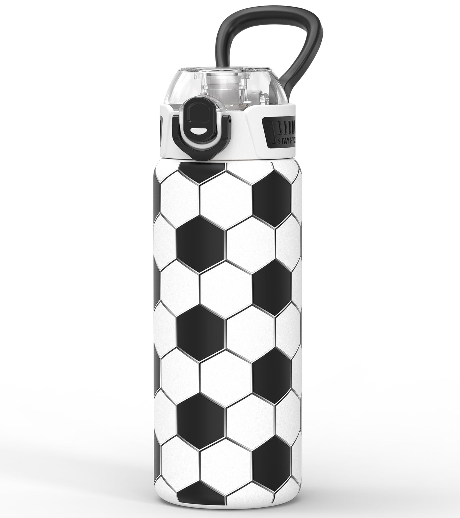 MYFOREST Isolierte Sport-Trinkflasche, geruchsneutrale Innenschale, 700 ml | Kein Plastikgeschmack, 3D-Haptik, ästhetisches, nahtloses Muster für trendbewusste Käufer