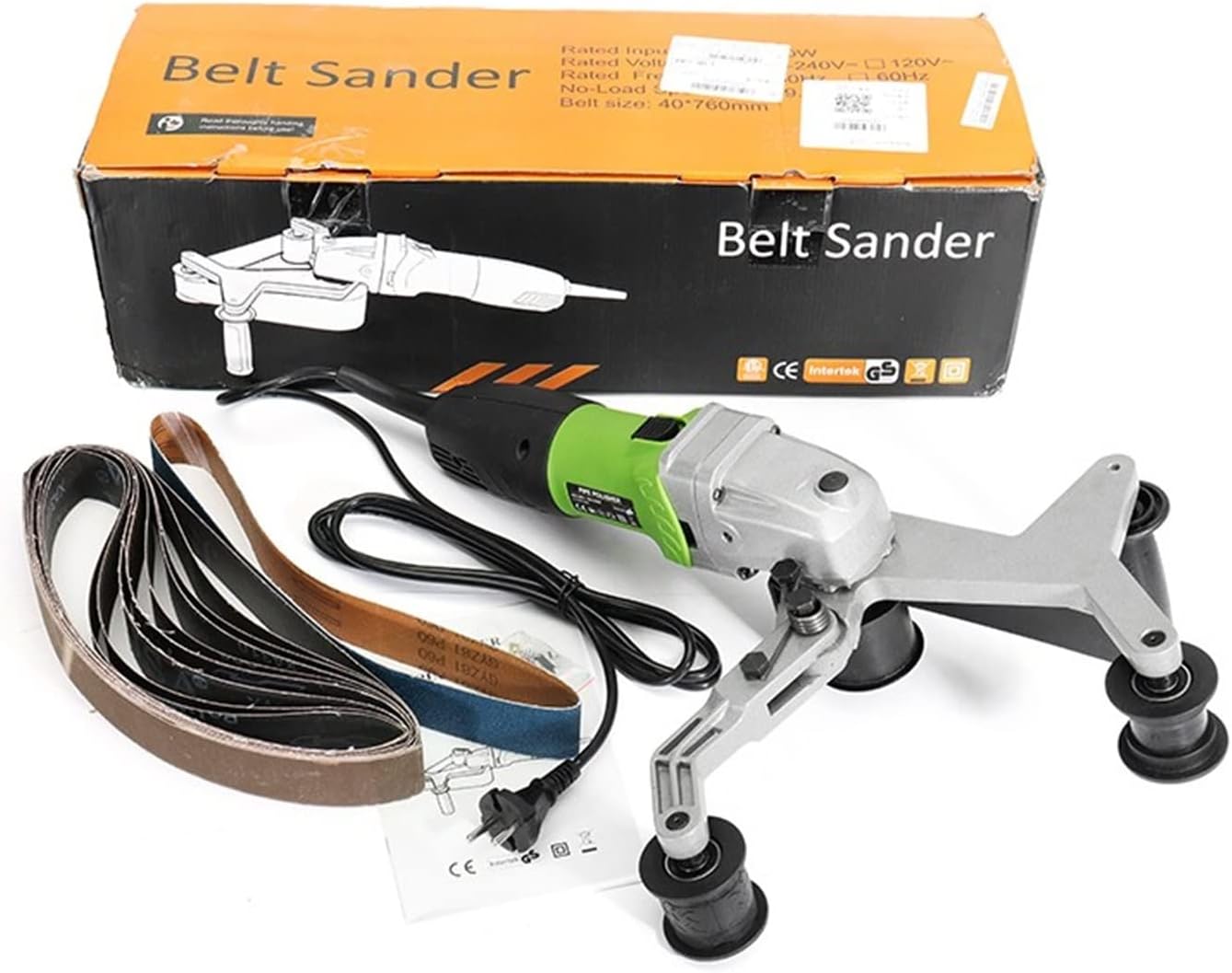 Electric Stainless Steel Tube Polisher Handheld Pipe Polishing Finishing Belt Sander Power, Garden & Hand Tools
