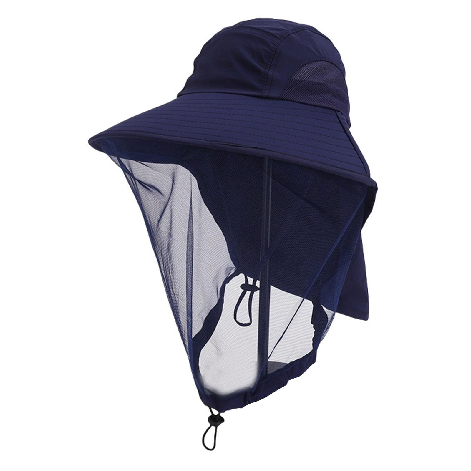 MICFENY Polyester Netting Fishing Hat Lightweight Foldable Design for Men Outdoor Activities