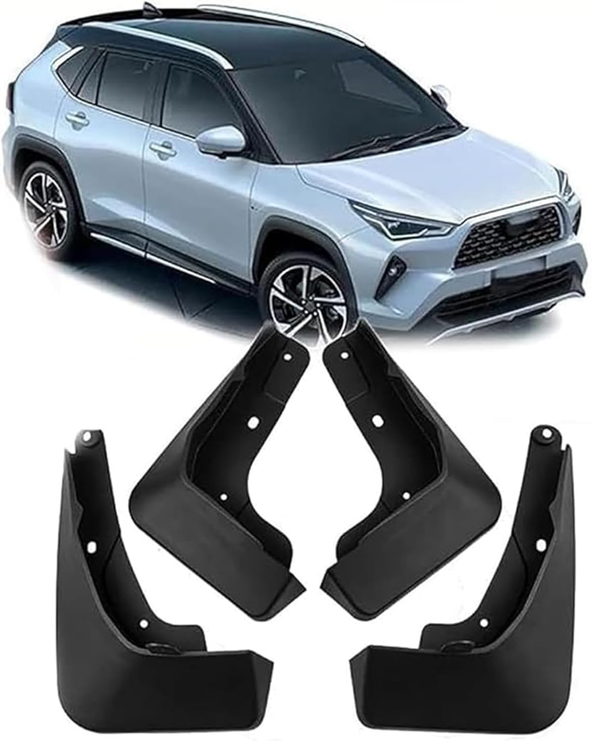 ZanLIn Car mudguard suitable for Toyota Yaris 2022-2024, Mud Flaps Splash Guards Replacement Decorative Mudguard Wheel Baffle Protection