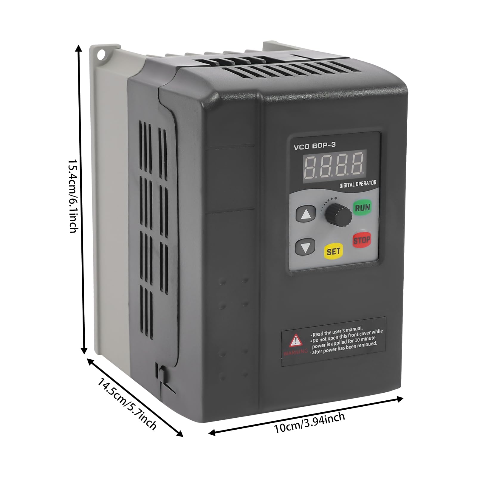 Inversor de frecuencia de 2,2 kW, 3 PH, 380 V, para motor de husillo, regulación de velocidad (entrada de 1 fase y salida de 3 fases), para ventiladores, bombas de agua, máquinas de carpintería