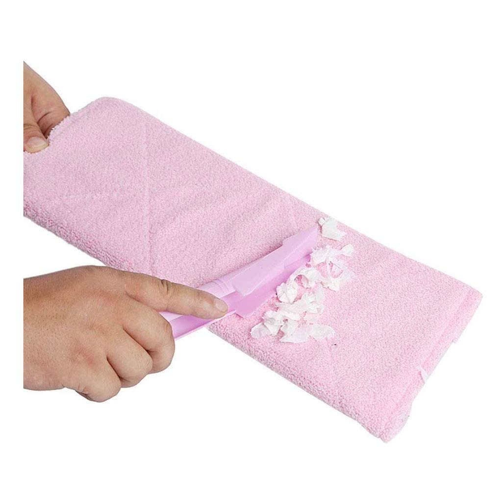 Fregona giratoria Fregona Profesional de Base Plana, Estructura de Aluminio giratoria de 360 Grados, Mango Resistente de Acero Inoxidable y 2 Almohadillas de Microfibra.