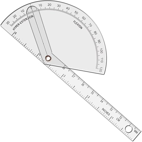 Vista 17 de Goniómetro 12 pulgadas, 360 grados (plástico)