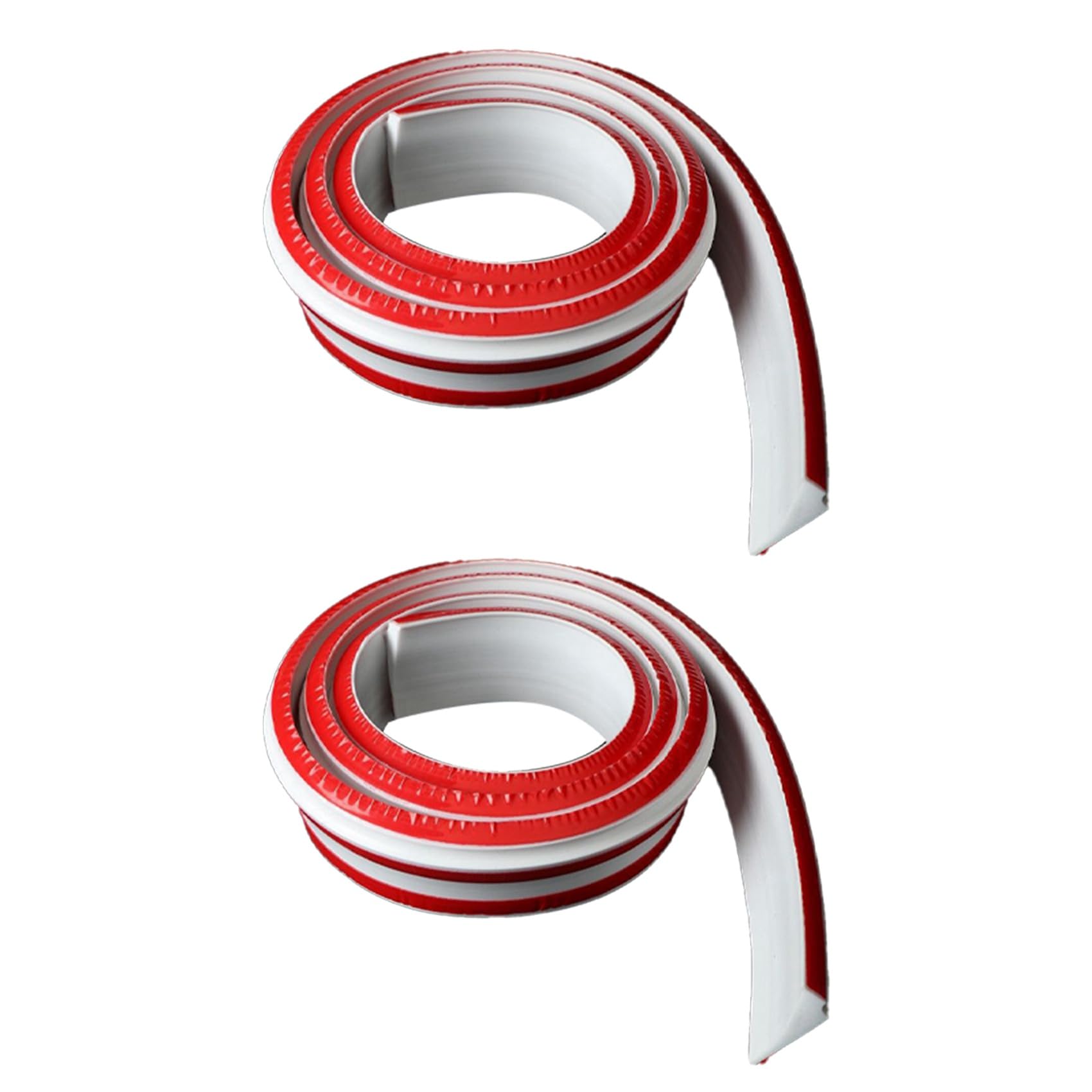Vjsujehgy 2X Water Retaining Strip Silicone Water Barrier for Sink Water Barrier for Bathroom for Kitchen Countertop White 1M Long