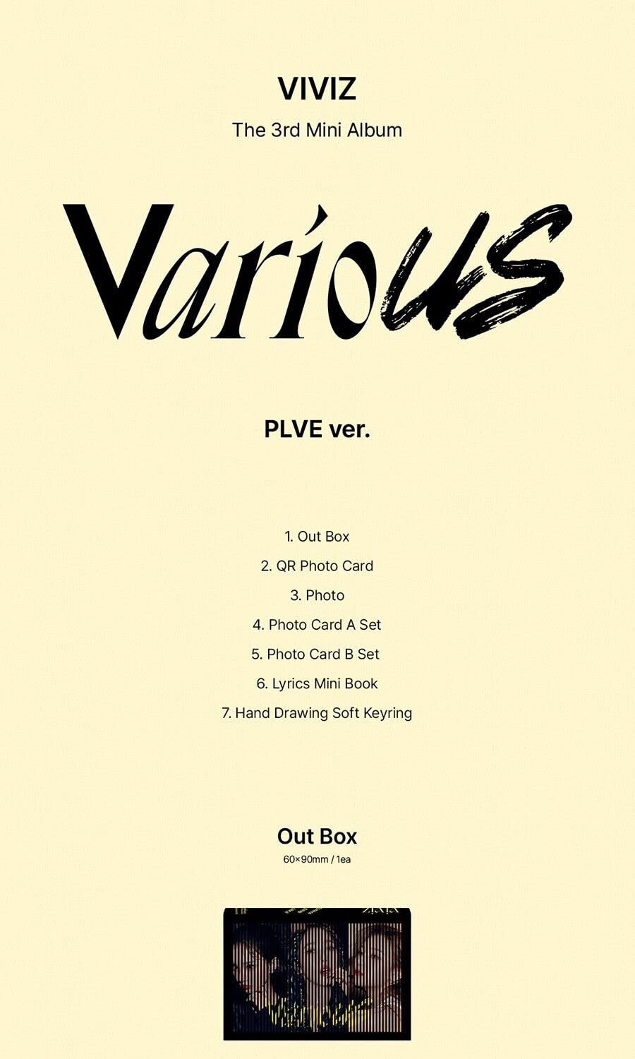 Amazon.com: VIVIZ VARIOUS 3rd Mini Album (PLVE Ver.) K-POP SEALED