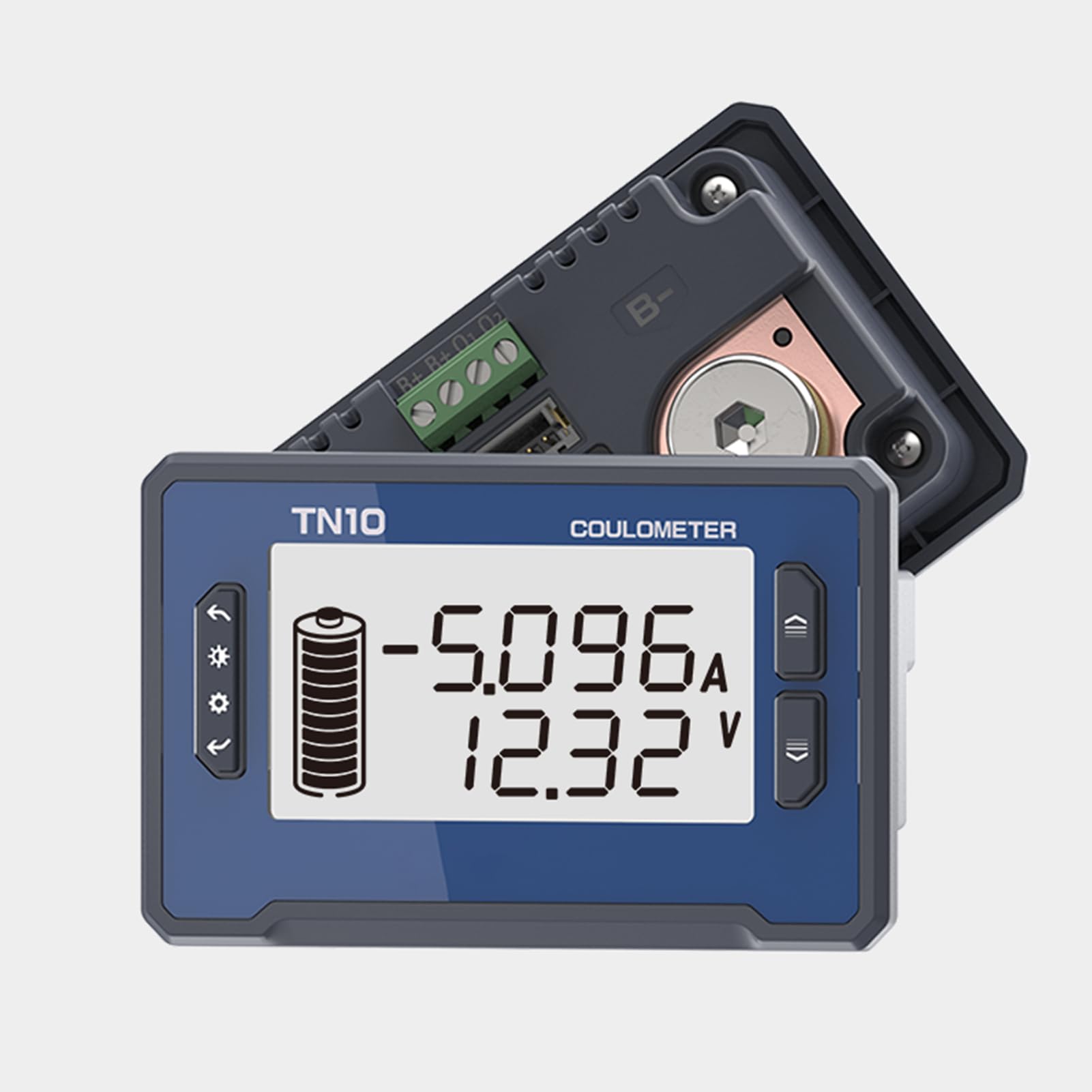 100A Batteriewächter 12V 24V 36V 48V 72V Batteriemonitor 8-80V Battery guard Echtzeitanzeige von 8 Batterieparametern Niederspannung kann eingestellt werden alarm, für Mehrere Akkupacks(TN10)