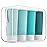 Valourgo TSA Approved Travel Bottles for Toiletries, 3.4oz Portable Leak Proof Tubes, BPA Free Refillable Accessories With Clear Toiletry Bag, Green