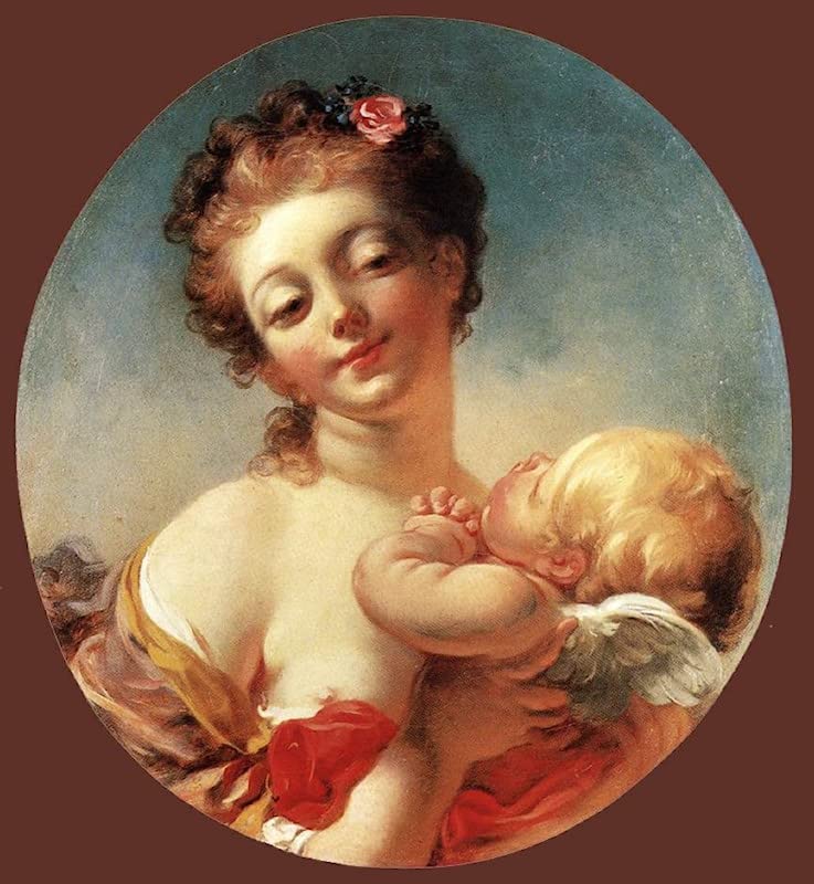Impression d'art Vénus et Cupidon grand tableau de maître 60x90