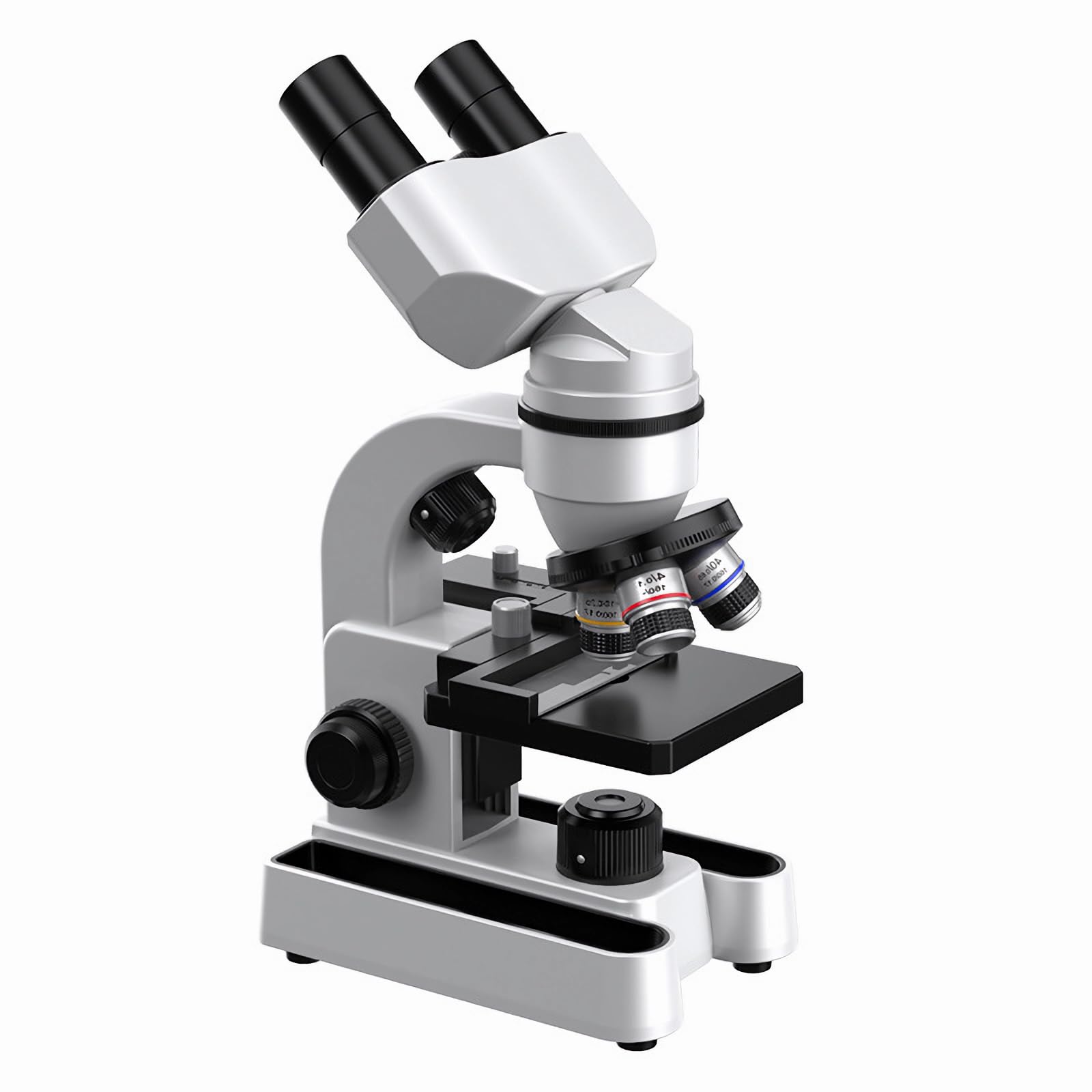 Microscope-Biological Educational Microscope for Students,with Phone Clip,Biological Specimen and Fill Light
