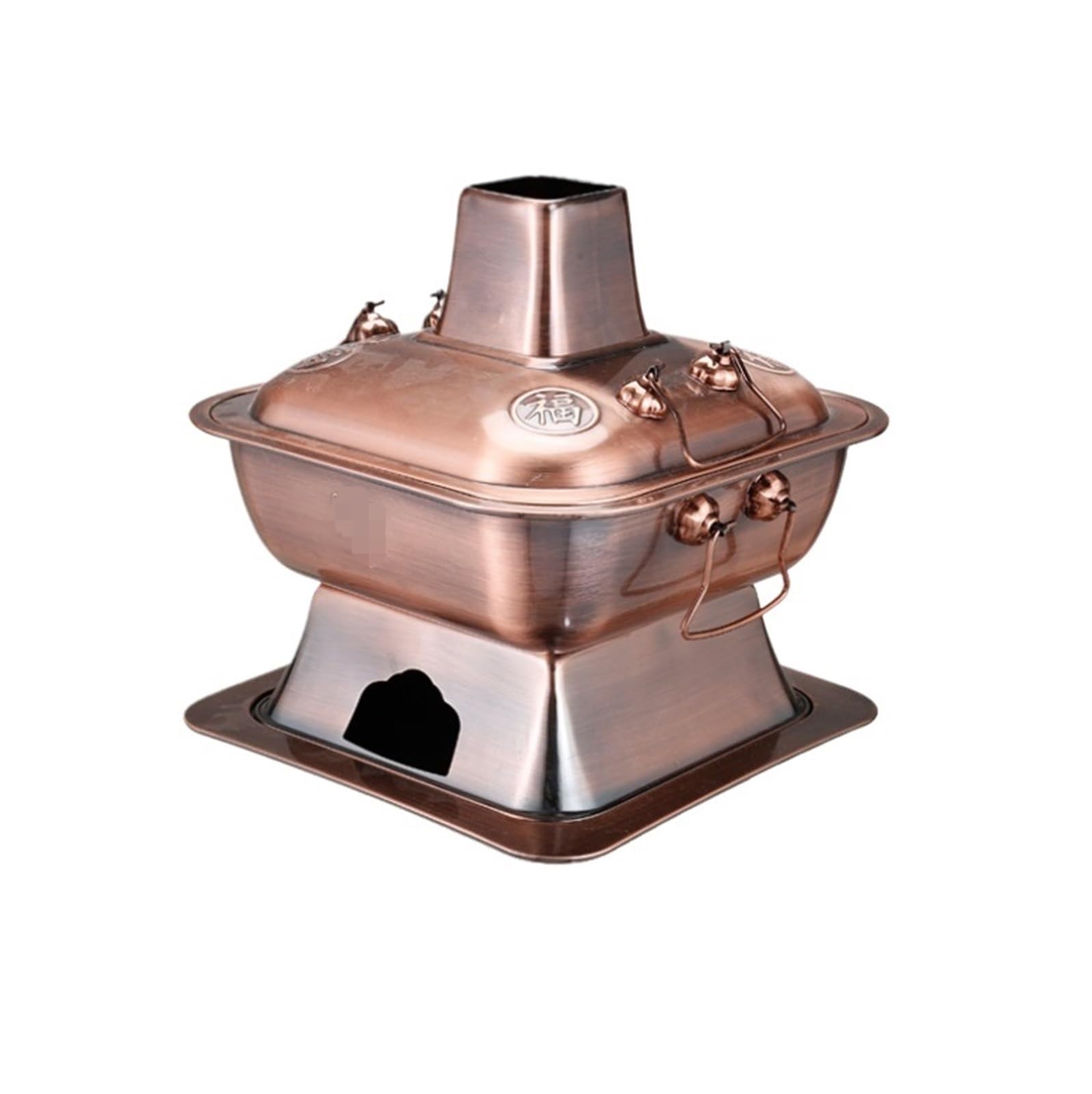 INUUXLG Hotpot for Cooking Copper Hot Pot Traditional Hot Pot Modern Hot Copper Household Kitchen Soup Pot Cooking Pot Kitchenware (Copper 32cm)