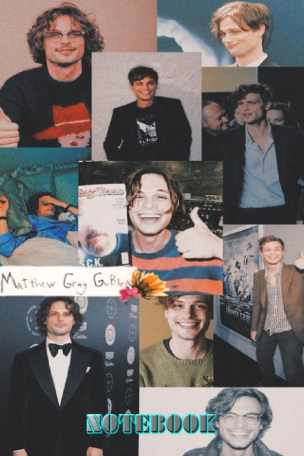 NOTEBOOK : Matthew Gray Gubler Project Planner Notebook for Home or Work ( 103page,6x9inch ) Thankgiving Notebook #268