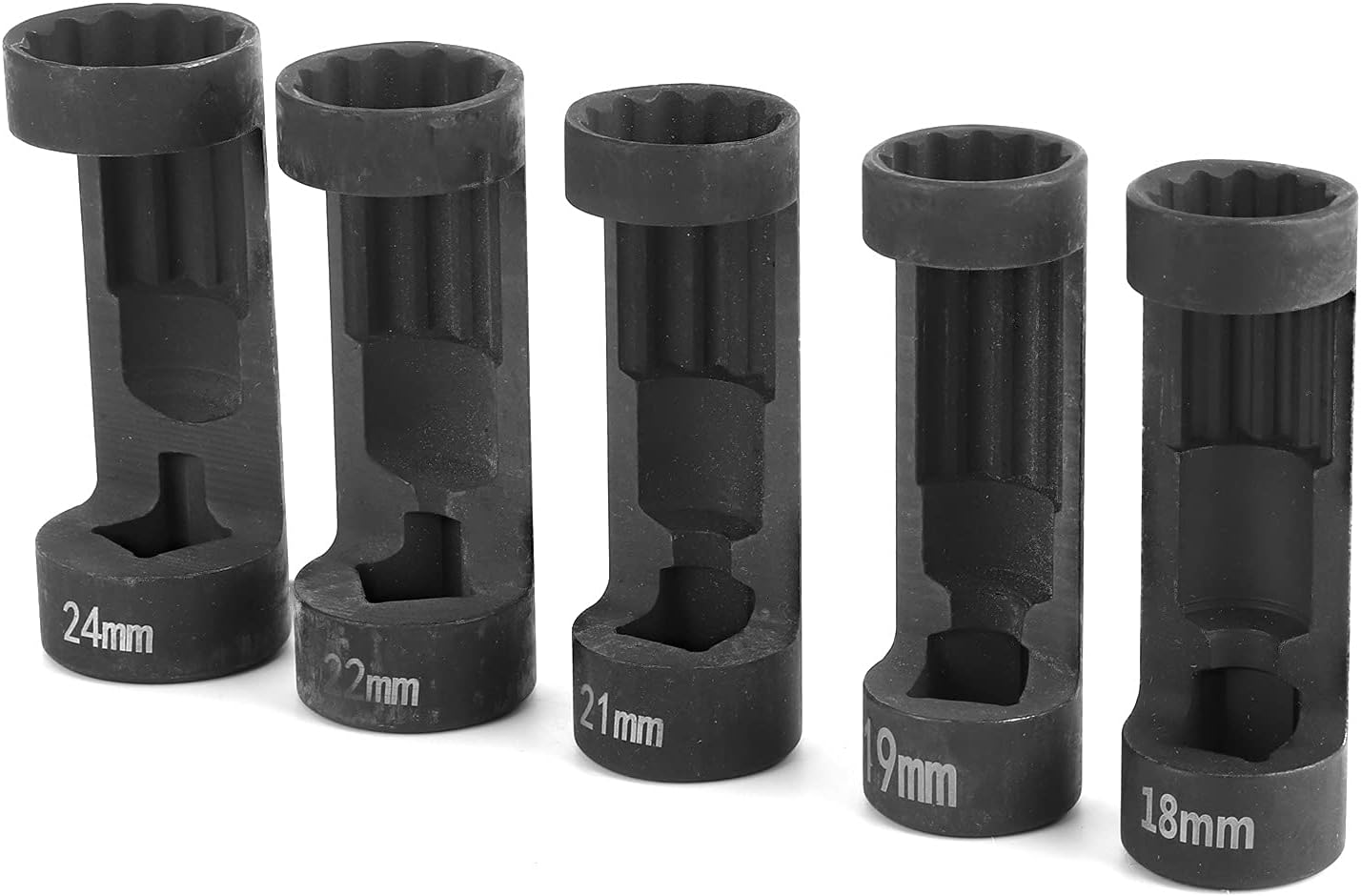 Allsor Strut Nut Socket, 5PCS 18mm 19mm 21mm 22mm 24mm