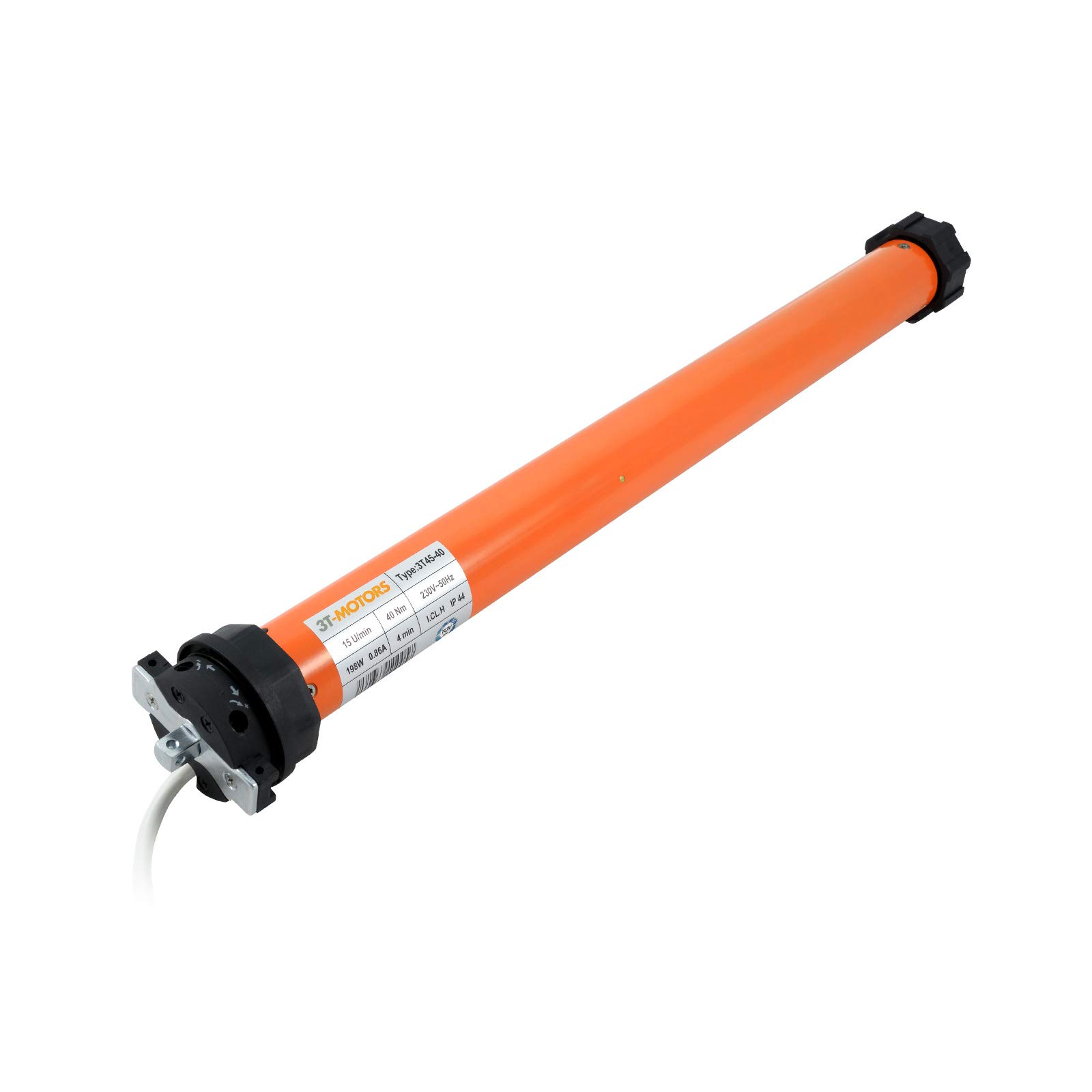 3T-MOTORS Rollladenmotor mit Zeitschaltuhr 3TimeTronic, 3T45-40 (Zugkraft 40 Nm/80 kg) für 60 mm 8kant Rollladenwelle (SW60), mit mechanischen Endschaltern, einfache Montage, Rollladenantrieb