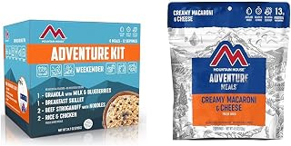 Mountain House Adventure Weekender Kit | Freeze Dried Camping & Backpacking Food | 12 Servings & Creamy Macaroni & Cheese | Freeze Dried Backpacking & Camping Food | 2 Servings