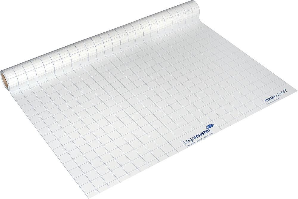 4er Sparpack Legamaster Magic-Chart kariert 60x80cm 25 Blatt (4, kariert weiß)