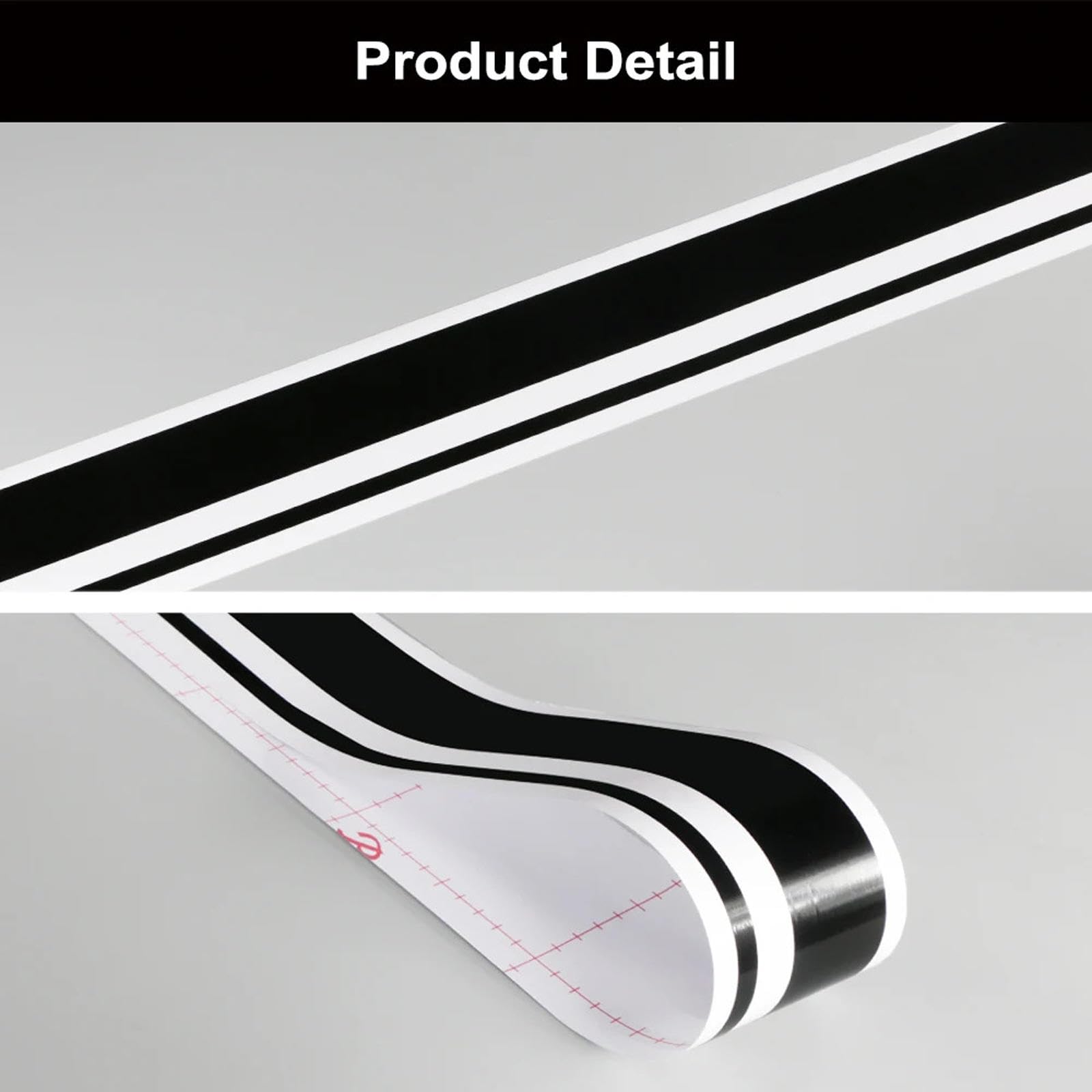 2 SZTUK Car Side Stripes Naklejki Folia winylowa Auto Decoration Naklejki, Pasują do VW Golf Polo Samochodowe Akcesoria do tuningu samochodów