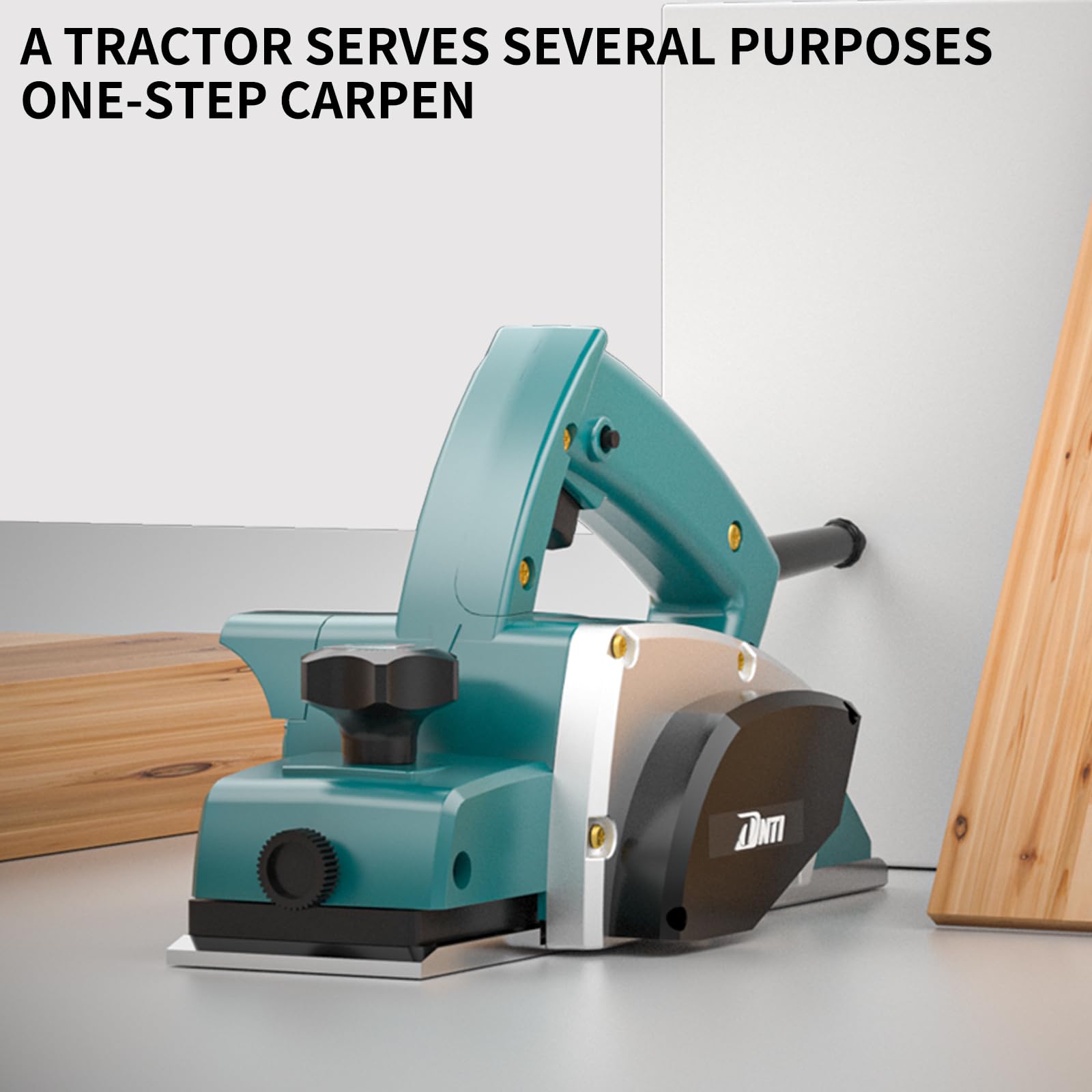 DNTI 500w Rabot Électrique Filaire électrique bois 16000rpm largeur de rabotage 82 mm - profondeur de coupe 1 mm rabot à bois électrique Electric Hand wood Planer 2920B