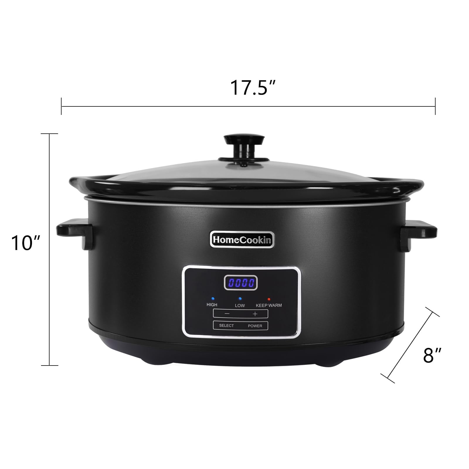 Amazon.com: HOMECOOKIN 8 Quart Programmable Slow Cooker, Kitchen