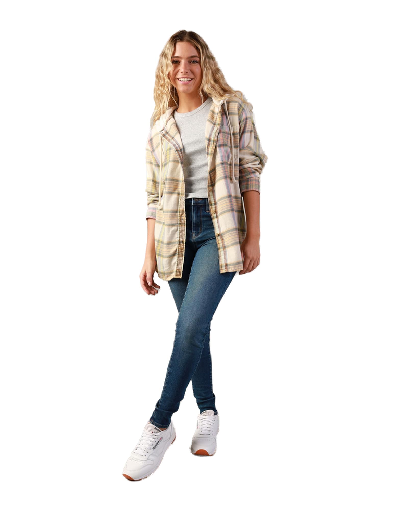 American Eagle Womens U-1354-5358-600 5358 Core 2 Pkt Os Flannel Liabilit S Red