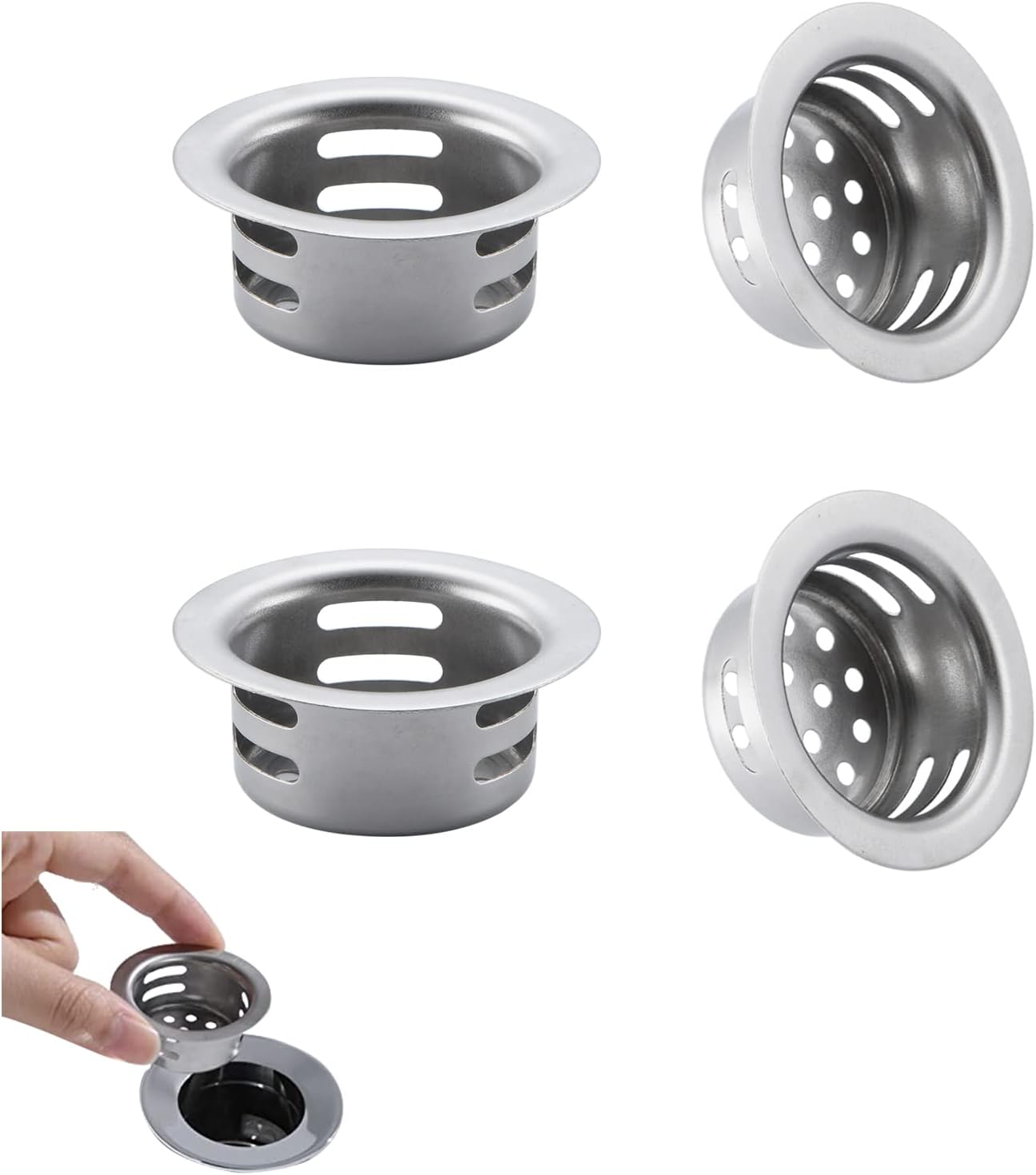 WINDALY 4 Pcs Attrape Cheveux Douche, 0.7