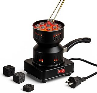 Electric Charcoal Heater For Hookah And Barbecue, High Power, Fast Heating, Black