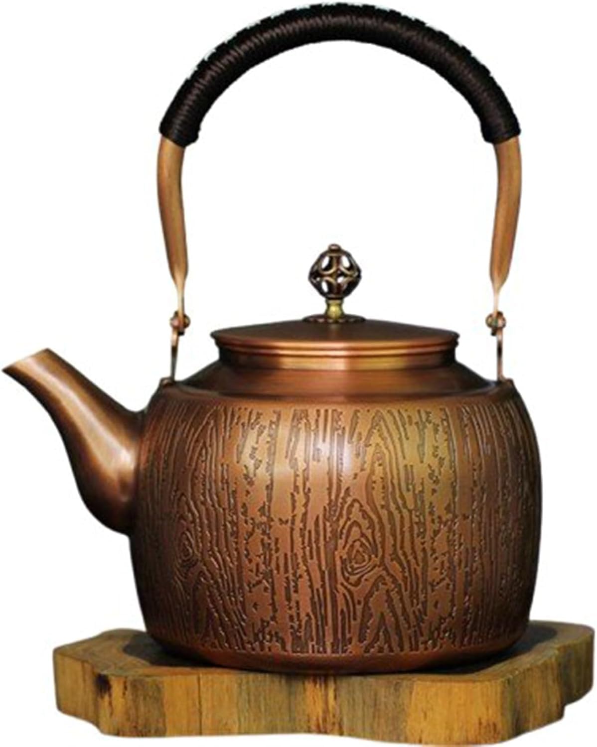 Hervidor de Cobre 2L, Tetera Artesanal para Hervir Agua, Té y Café