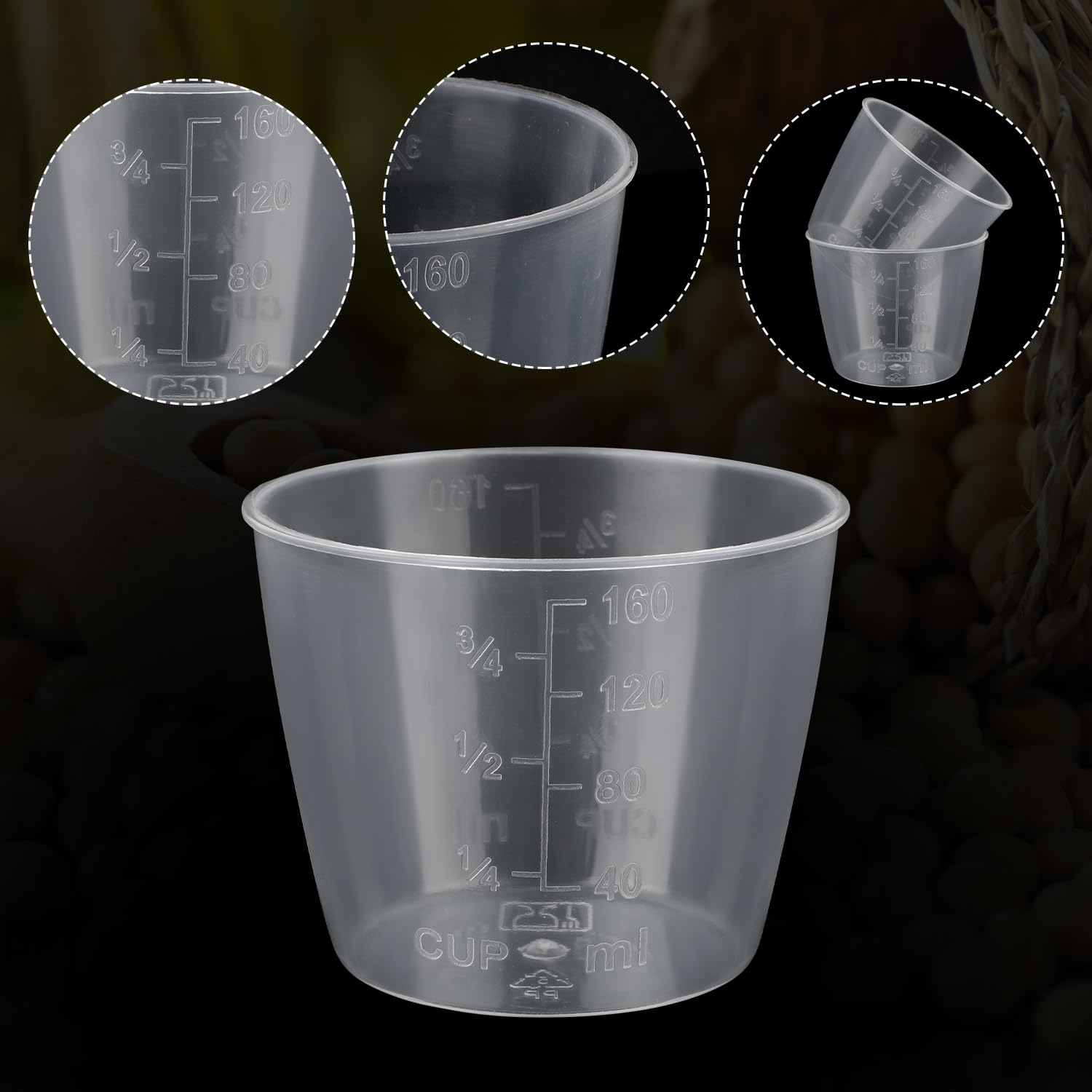 3Pcs 250/500/1000Ml Plastic Maatbeker Kruik Giet U... - Grandado