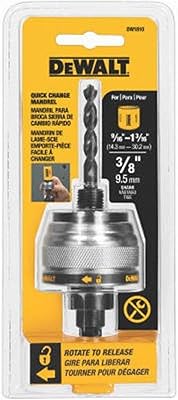 DEWALT DW1810 3/8-Inch Quick Change Mandrel (9/16-Inch to 1-3/16-Inch ) , Black , 3/8 in