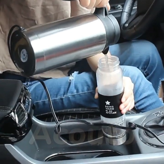 Tetera Eléctrica de Auto Acouto 750ml 12V Acero Inoxidable miniatura 7
