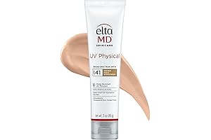 EltaMD UV Physical Tinted Sunscreen for Face, 100% Mineral Active Sunscreen, SPF 41