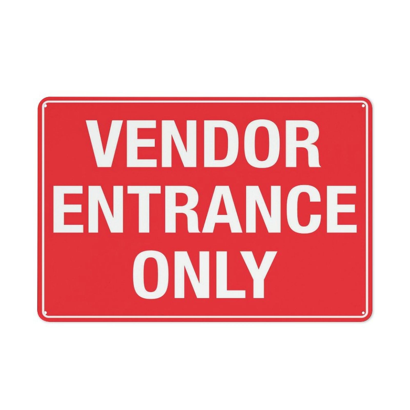 Xewazd A1969 Street Sign Metal Tin Signs Vendor Entrance Only 8"X12" Aluminum Sign - Rust-Resistant, Weather-Durable, Easy To Mount