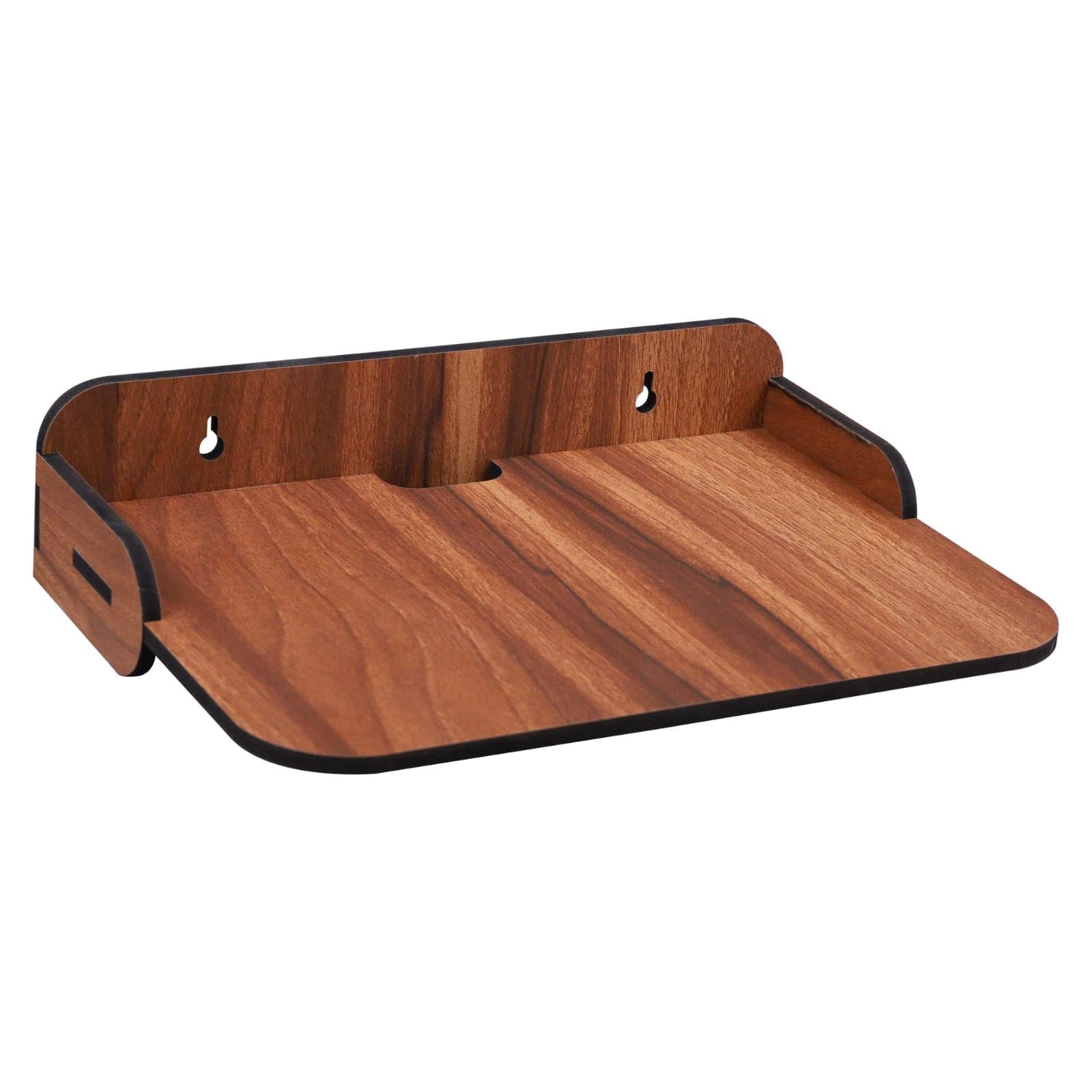 AKSHAR E-MART Wooden TV Set Top Box and WiFi Router Stand with Decorative Show Pieces Holder | Wall Mount Shelves for Home TV Cabinet, Living Room Furniture and Office Decoration (Minimalist)-image-4