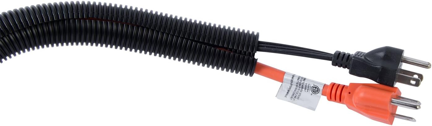 Gardner Bender FLX-5010B, inch x 100 ft, Black Split Flex Tubing, 200 Count