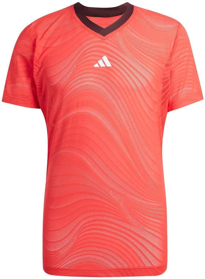 adidas Mens Tennis Climacool+ Mesh Freelift Pro T-Shirt,Semi Lucid